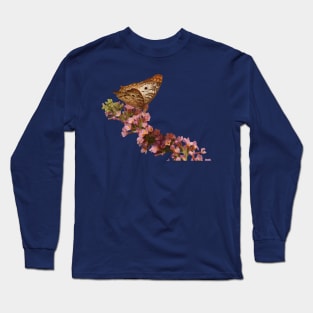 Geometric Single Butterfly Long Sleeve T-Shirt